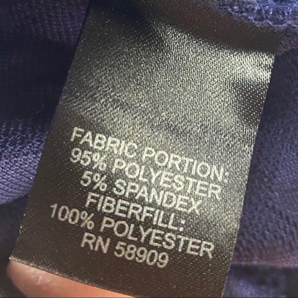 GIANNI BINI | Quilted Navy Short Sleeve | M - Picture 6 of 7